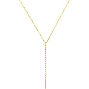 Women's Gold Dainty Long Y-Shaped Lobster Necklace Simple Gold Jewelry